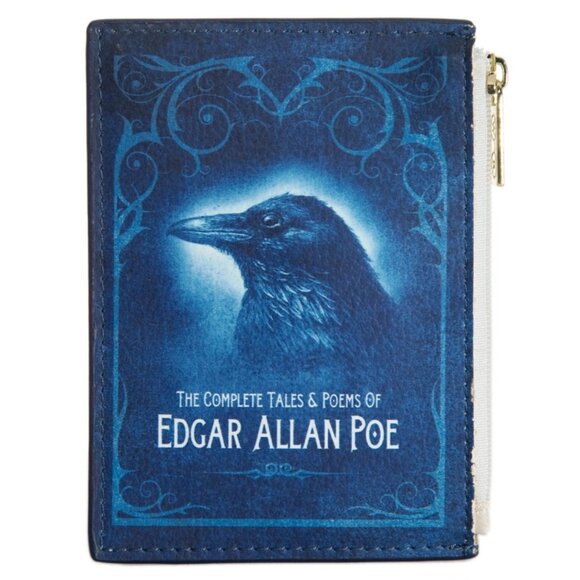 Edgar Allen Poe Raven Book Cover Coin Purse - Card Wallet - Book Lover Gifts - Picture 1 of 6